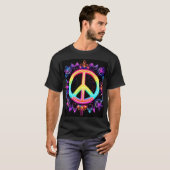 レインボーピースシンボルアート Tシャツ (正面フル)