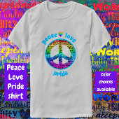 レインボーピースラブプライド Tシャツ