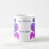 レインボーピーパーソナライズされたニー コーヒーマグカップ (中央)