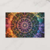 レインボーファイア抽象芸術アートデザイン 名刺 (裏面)
