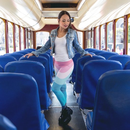 レインボーファッションレギンス レギンス