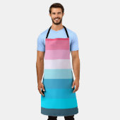 レインボーファッション エプロン (着用した状態)