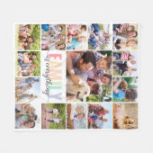 レインボーファミリーは全15写真 フリースブランケット (正面(横))