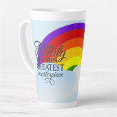 レインボーファミリー恵み カフェラテマグ (左アングル)