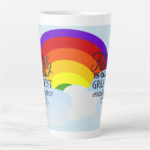 レインボーファミリー恵み カフェラテマグ (正面)