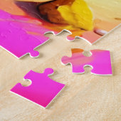 レインボーファンキーウよくはしゃぐ象プリント ジグソーパズル (側面)