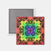 レインボーファンキースクエアダム マグネット (正面/裏面)