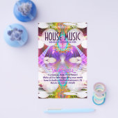 レインボーファンキーハウスミュージッククラブパーティーフライヤー チラシ (シングル)