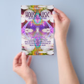 レインボーファンキーハウスミュージッククラブパーティーフライヤー チラシ (ハンドル)