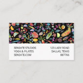 レインボーファンキーフルーツ水彩模様10 ロイヤリティカード (裏面)