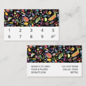 レインボーファンキーフルーツ水彩模様10 ロイヤリティカード (正面/裏面)