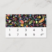 レインボーファンキーフルーツ水彩模様10 ロイヤリティカード (正面)