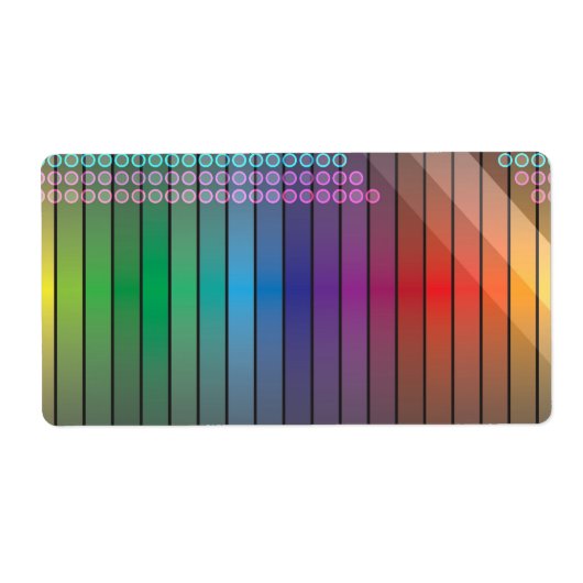 レインボーファンキー抽象芸術 ラベル (正面)