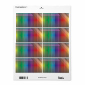 レインボーファンキー抽象芸術 ラベル (フルシート)