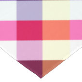 レインボーファンキー格子模様ミディアムテーブルクロス テーブルクロス (アングル)