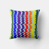 レインボーファンキー装飾用クッション クッション (裏面)