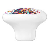 レインボーファンシーカラー便器 セラミックノブ (側面)