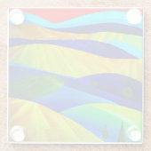 レインボーファンタジーヒルズランドスケープ ガラスコースター (裏面)