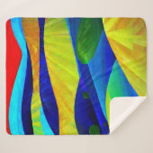 レインボーファンタジーヒルズランドスケープ シェルパブランケット (正面(横))