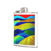 レインボーファンタジーヒルズランドスケープ フラスク (左)