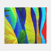 レインボーファンタジーヒルズランドスケープ フリースブランケット (正面(横))