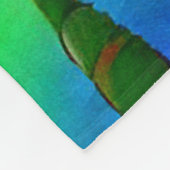 レインボーファンタジーヒルズランドスケープ フリースブランケット (角)