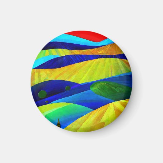 レインボーファンタジーヒルズランドスケープ マグネット (正面)