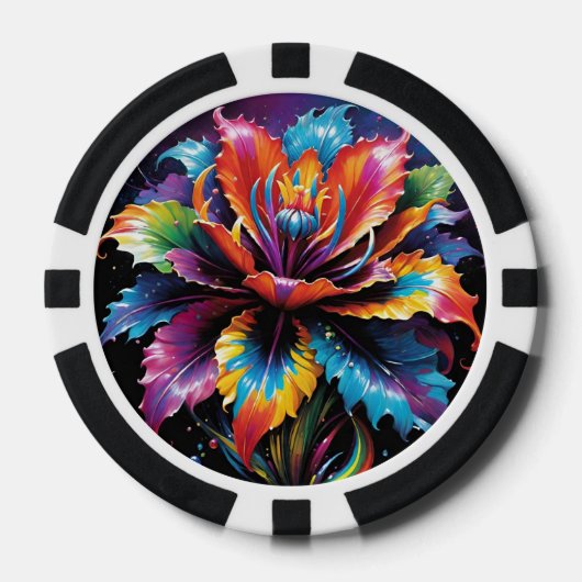 レインボーファンタジーフォレストトランプのポーカーチップ ポーカーチップ (正面)