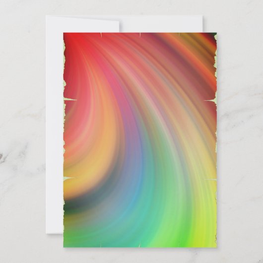 レインボーファームの動物の幼児がパーソナライズ 招待状 (裏面)