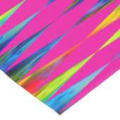 [レインボーフィエスタ]ハーレクイン幾何学模様ホットピンク ショートテーブルランナー (コーナー)