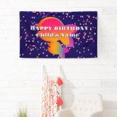 レインボーフィッシュキッズのパーソナライズハッピーバースデー 横断幕 (インサイチュ)