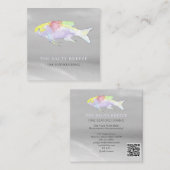 *~*レインボーフィッシュビーチシルバーサンドシーダイニング  スクエア名刺 (正面/裏面)