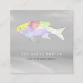 *~*レインボーフィッシュビーチシルバーサンドシーダイニング  スクエア名刺 (正面)