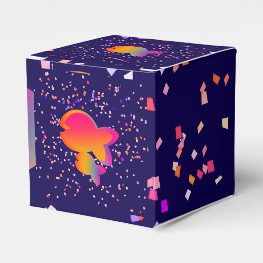 レインボーフィッシュ子供の誕生日 フェイバーボックス (正面サイド)