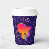 レインボーフィッシュ子供の誕生日 紙コップ (裏面)