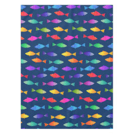 レインボーフィッシュ海かわいいカラフル テーブルクロス