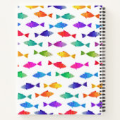 レインボーフィッシュ海かわいいカラフル ノートブック (裏面)