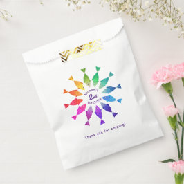 レインボーフィッシュ海かわいいカラフル フェイバーバッグ