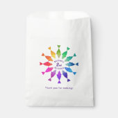 レインボーフィッシュ海かわいいカラフル フェイバーバッグ (正面)