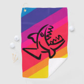 レインボーフィッシュ ゴルフタオル (インサイチュ)