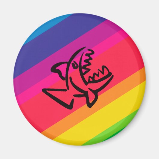 レインボーフィッシュ マグネット (正面)