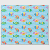 レインボーフィッシュ ラッピングペーパー (フラット)