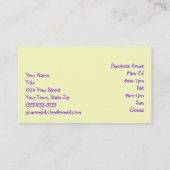 レインボーフィッシュ 名刺 (裏面)