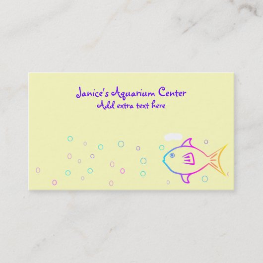 レインボーフィッシュ 名刺 (正面)