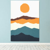 レインボーフィールド キャンバスプリント (インサイチュ (ウッドフロア))