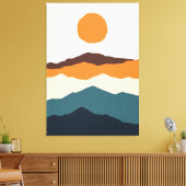 レインボーフィールド キャンバスプリント (インサイチュ (リビング))