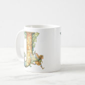 レインボーフェアリーイニシャル「J」 コーヒーマグカップ (正面左)