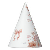 レインボーフェアリーガール魔法ティーポット誕生日 パーティーハット (左)