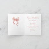 レインボーフェアリーガール魔法ティーポット誕生日 招待状 (内部)