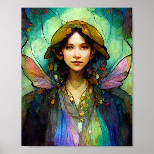 レインボーフェアリーファンタジーアートポスター ポスター (正面)